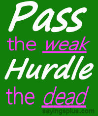 track saying