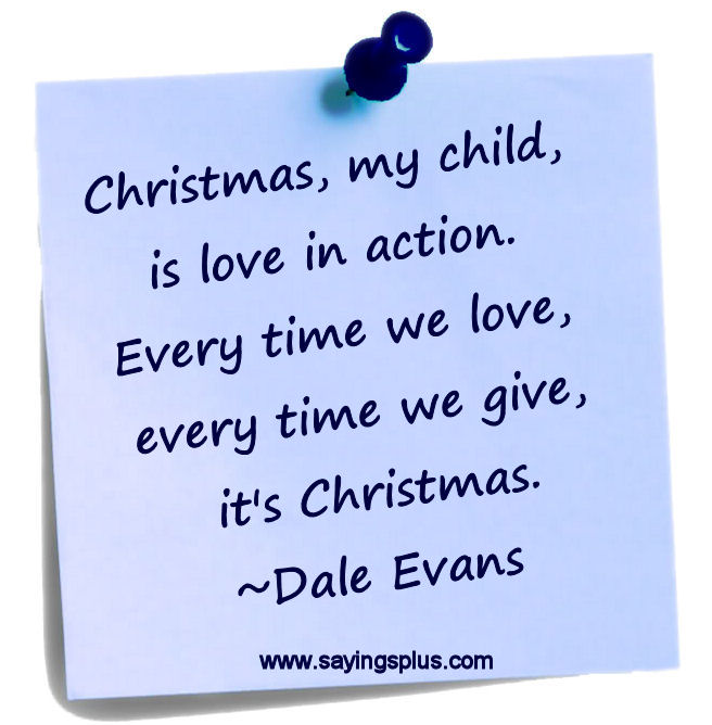 inspirational christmas sayings