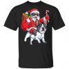 French Bulldog Christmas Santa Claus Woofmas Unisex T-Shirt