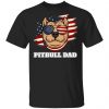 Proud American Pitbull Dad Unisex T-Shirt