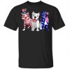 Pitbull Dog American Flag 4th Of July Unisex T-Shirt
