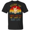 Rockin' The Dog Mom and Aunt Life Vintage Sunset Unisex T-Shirt