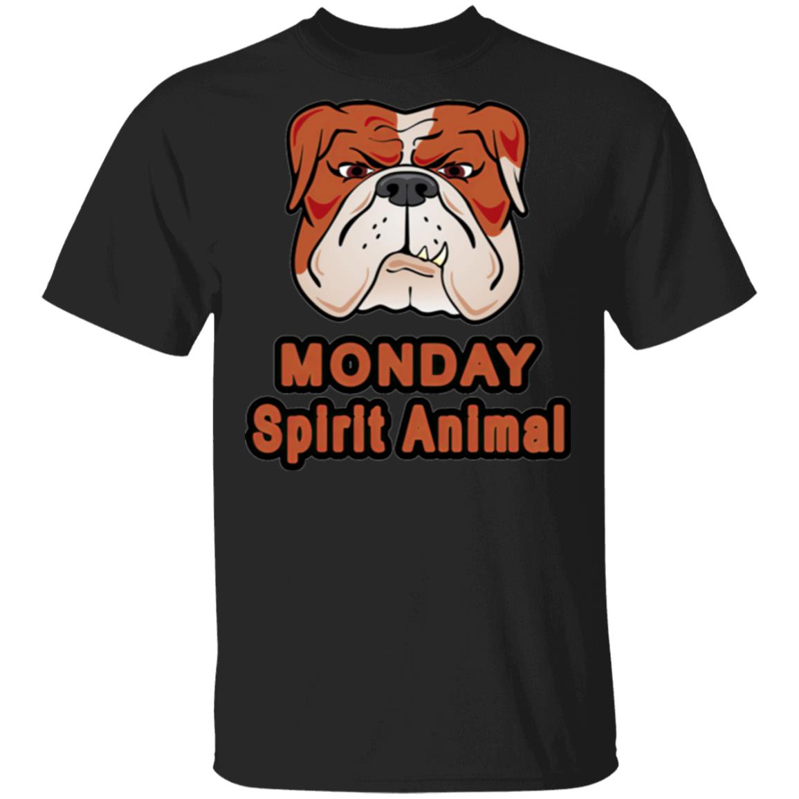 Funny Bulldog Monday Spirit Animal Unisex TShirt