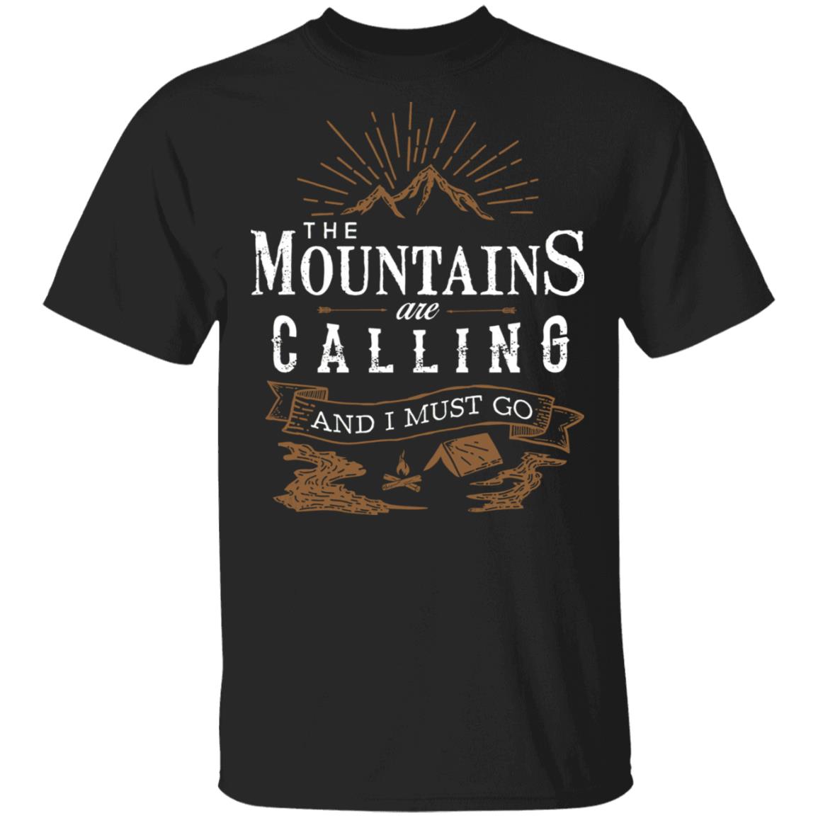 mountains calling t shirt