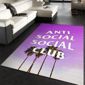Anti Social Club Rug Living Room Rug Floor Decor Home Decor