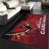 Arizona Cardinals Fade Rug Nfl Team Area Rug, Kitchen Rug, Family Gift US Decor