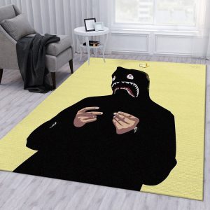 Bape Ft Louis Vuitton Rugs Living Room Rug Floor Decor Home Decor