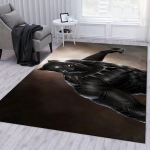 Black Panther Ver1 Movie Area Rug Bedroom Rug Floor Decor Home Decor