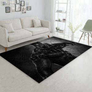Black Panther Ver4 Area Rug Bedroom Rug US Gift Decor