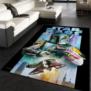 Boba Fett Rug, Dark Side vs Light Side, Home US Decor