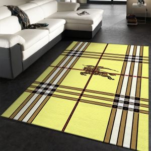 Burberry Area Rug Living Room Rug Christmas Gift US Decor