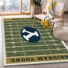 College Brigham Young NFL Team Logo Area Rug, Living Room Rug, Christmas Gift US Decor