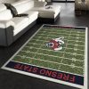 College Cal State Fresno NFL Team Logo Area Rug, Living Room Rug, Home US Decor