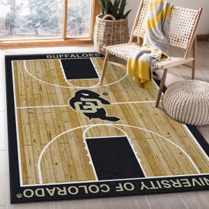 College Home Court Colorado Basketball Team Logo Area Rug, Kitchen Rug, Floor Decor Home Decor