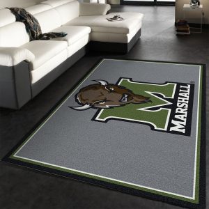 College Spirit Marshall Sport Area Rug For Christmas Team Logo Floor Decor Home Decor