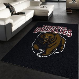 College Spirit Montana Sport Area Rug Team Logo Family Gift US Decor