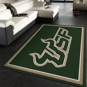 College Spirit South Florida Sport Area Rug Carpet Team Logo Floor Decor Home Decor