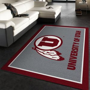 College Spirit Utah Sport Area Rug For Christmas Team Logo Floor Decor Home Decor