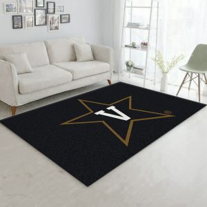 College Spirit Vanderbilt Sport Area Rug Carpet Team Logo Christmas Gift US Decor