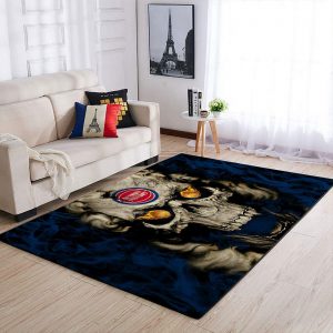 Denver Nuggets Nba Team Logo Skull Style Nice Gift Home Decor Rectangle Area Rug
