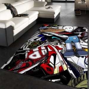 Designer Shoes Area Rugs Living Room Rug Christmas Gift US Decor