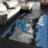 Detroit Lions Fade Rug Nfl Team Area Rug, Kitchen Rug, Family Gift US Decor