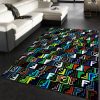 Fendi Logo Rug Living Room Rug Christmas Gift US Decor