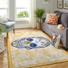 Golden State Warriors Nba Team Logo Skull Flower Style Nice Gift Home Decor Rectangle Area Rug