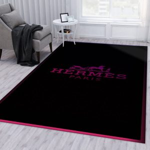 Hermes Ver6 Fashion Brand Area Rug Bedroom Rug Family Gift US Decor