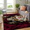 Houston Rockets Nba Team Logo Skull Style Nice Gift Home Decor Area Rug Rugs For Living Room