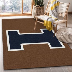 Illinois University Team Spirit Rug NCAA Area Rug Carpet, Kitchen Rug, Family Gift US Decor