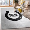 Indiana Colts Silver NFL Area Rug For Christmas, Living Room Rug, Floor Decor Home Decor