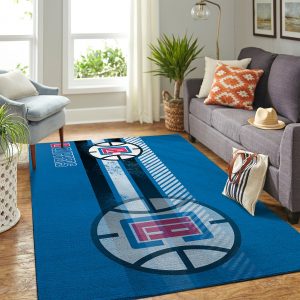 La Clippers Nba Team Logo Nice Gift Home Decor Rectangle Area Rug