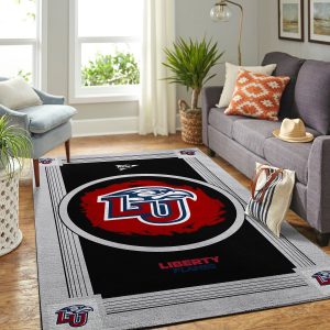 Liberty Flames Ncaa Team Logo Nice Gift Home Decor Rectangle Area Rug