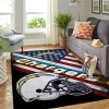Los Angeles Chargers Nfl Team Logo American Style Nice Gift Home Decor Area Rug Rugs For Living Room