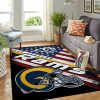 Los Angeles Rams Nfl Team Logo American Style Nice Gift Home Decor Rectangle Area Rug