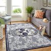 Los Angeles Rams Nfl Team Logo Skull Flower Style Nice Gift Home Decor Rectangle Area Rug