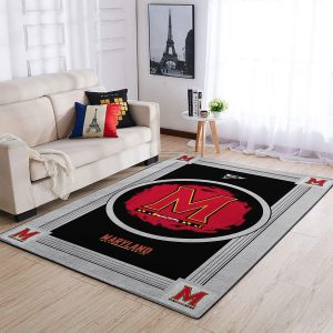 Maryland Terrapins Ncaa Team Logo Nice Gift Home Decor Rectangle Area Rug