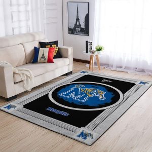 Memphis Tigers Ncaa Team Logo Nice Gift Home Decor Rectangle Area Rug