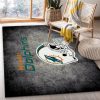 Miami Dolphins Imperial Distressed Rug NFL Area Rug For Christmas, Living room and bedroom Rug, Christmas Gift US Decor