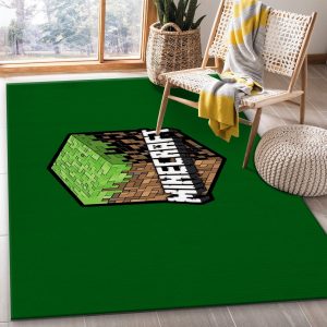 Minecraft Area Rug For Christmas Bedroom Rug Family Gift US Decor