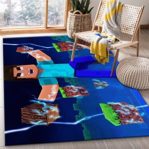 Minecraft Area Rug For Christmas Bedroom Rug Floor Decor Home Decor