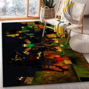 Minecraft Rug Bedroom Rug US Gift Decor