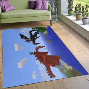Minecraft Rug Living Room Rug Floor Decor Home Decor