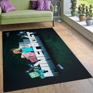 Minecraft Ver6 Area Rug Living Room Rug Christmas Gift US Decor