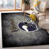 Minnesota Vikings Imperial Distressed Rug NFL Area Rug Carpet, Living room and bedroom Rug, Floor Decor Home Decor