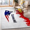 New England Patriots NFL Area Rug Carpet, Kitchen Rug, Christmas Gift US Decor