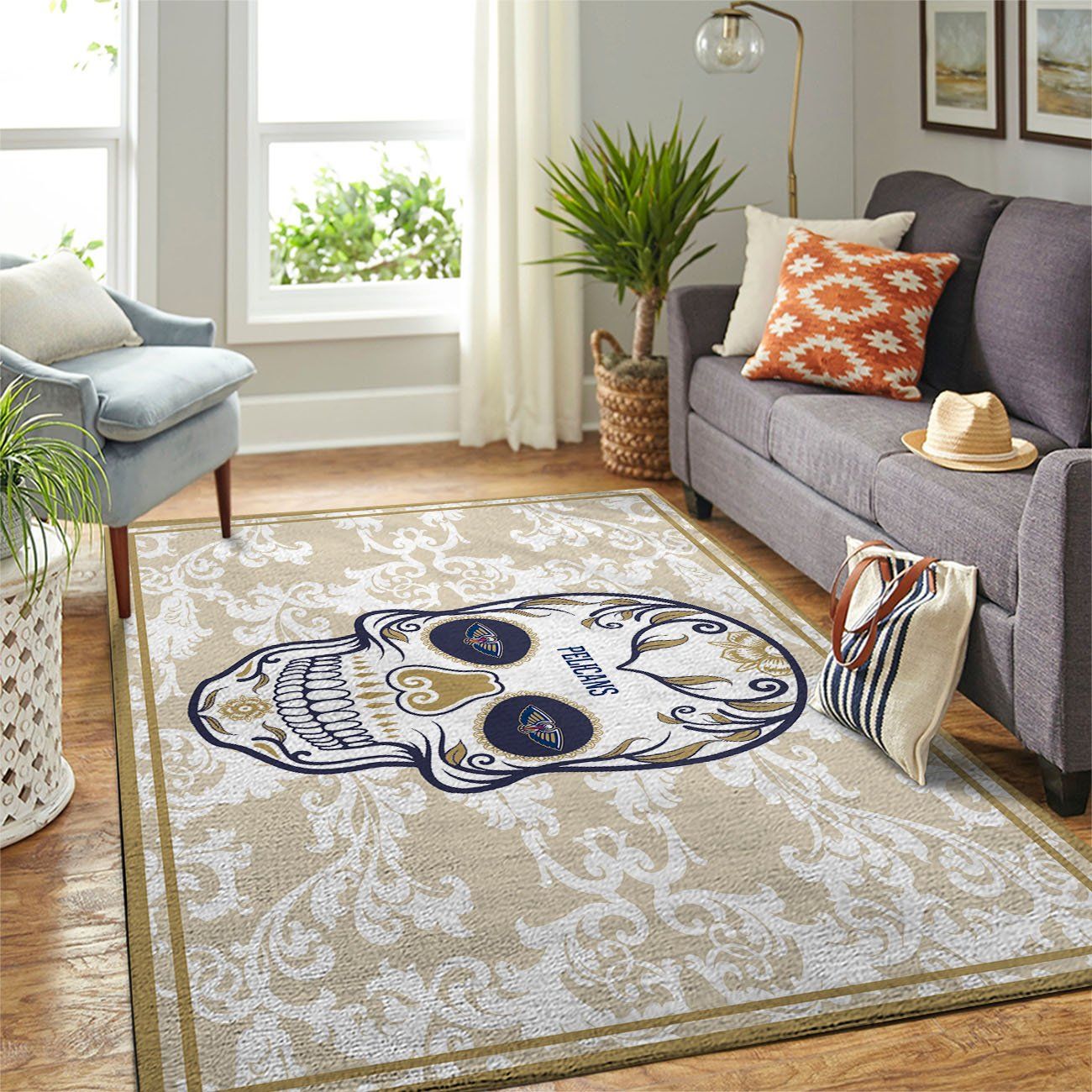 New-Orleans-Pelicans-Nba-Team-Logo-Skull-Flower-Style-Nice-Gift-Home-Decor-Rectangle-Area-Rug.jpg
