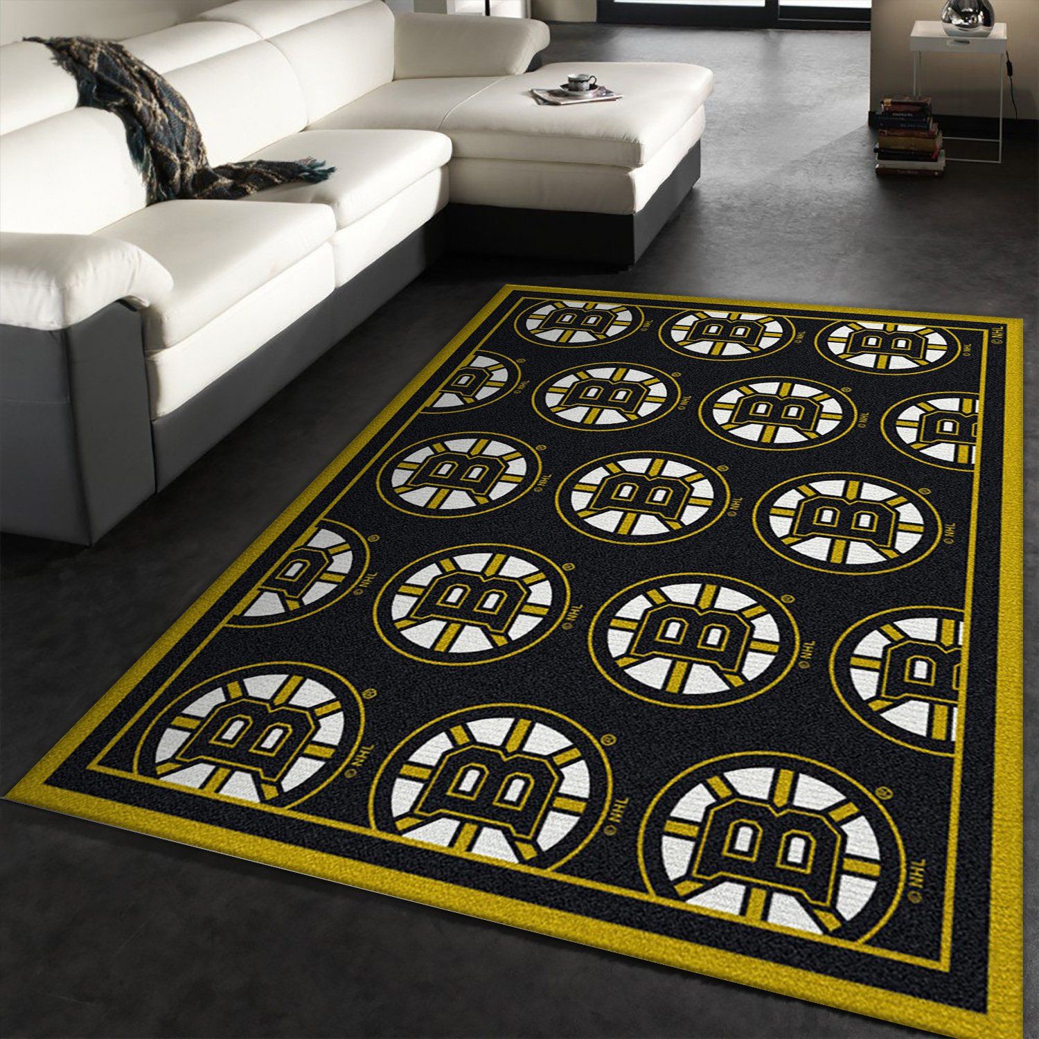 Nhl Repeat Boston Bruins Area Rug Carpet, Kitchen Rug ...