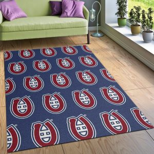Nhl Repeat Montreal Canadians Area Rug, Kitchen Rug, Floor Decor Home Decor